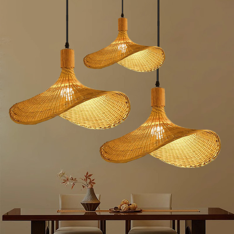 Lighting Decor Rentals - Nova Luminária Pendente de Bambu Zen