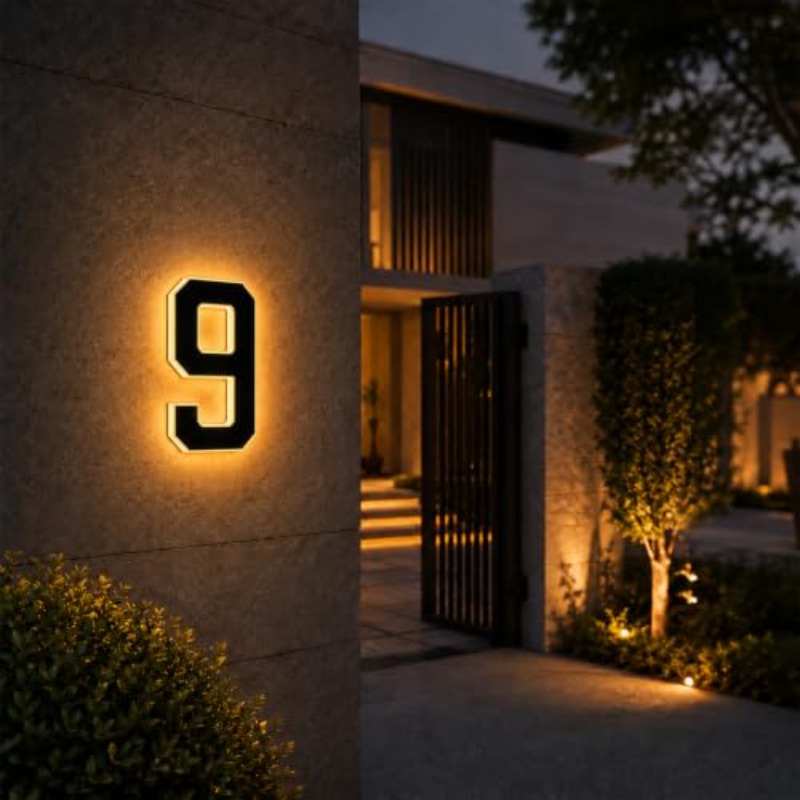 Decor Lighting Address - Luz de Número de Casa LED