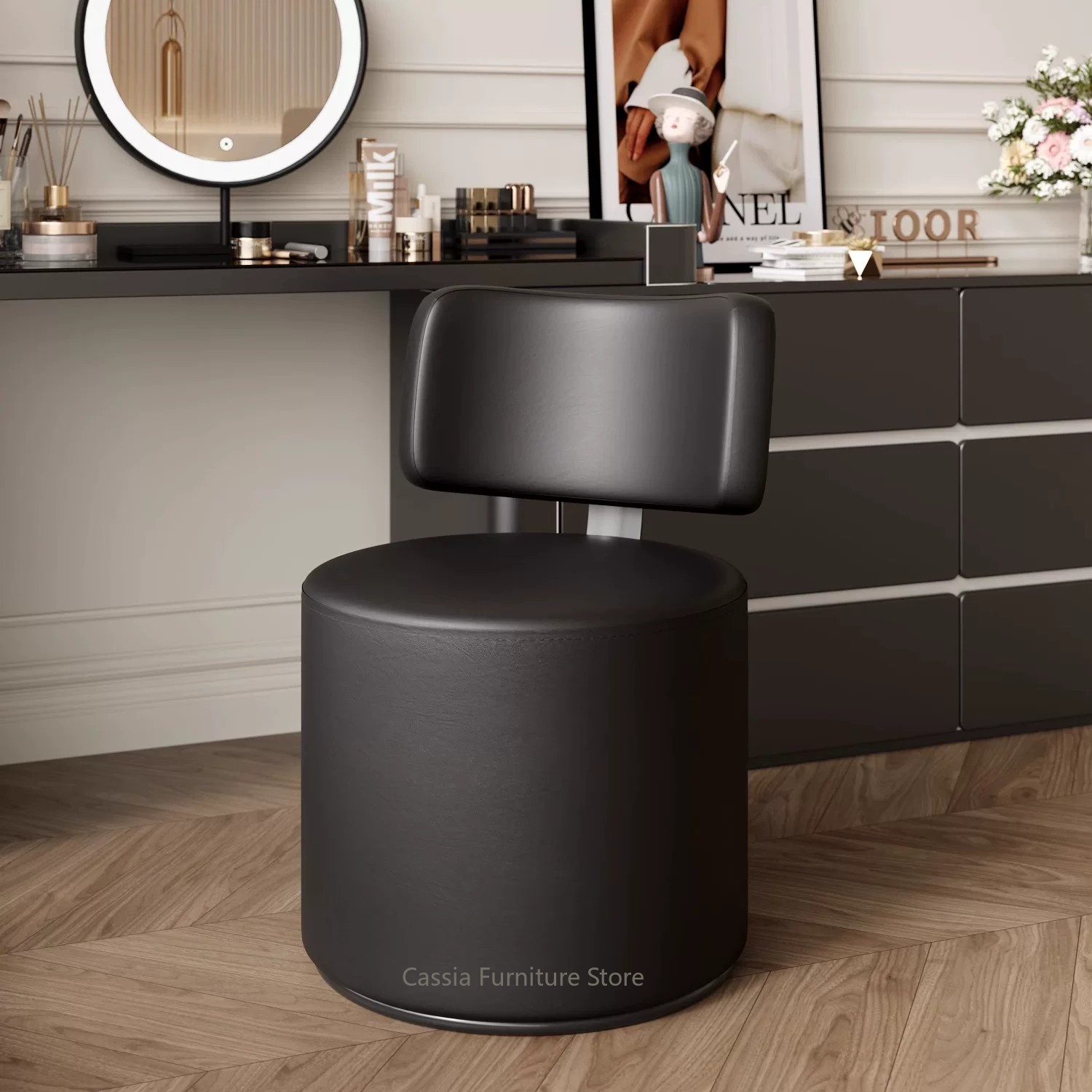 Furniture Lighting & Decor Magazine - Banqueta Giratória Minimalista de Luxo Leve