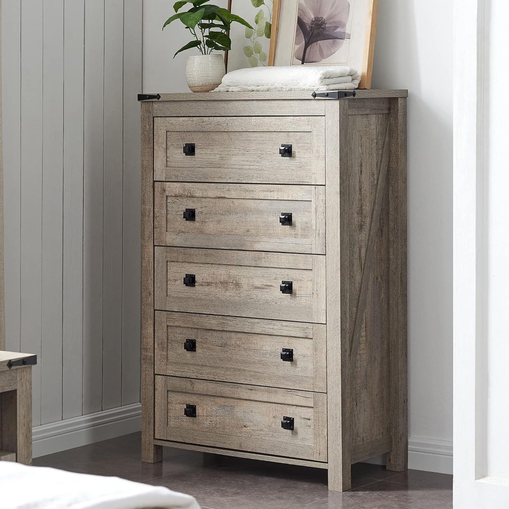Furniture Lighting & Decor Magazine - Armário de 5 Gavetas para Quarto,