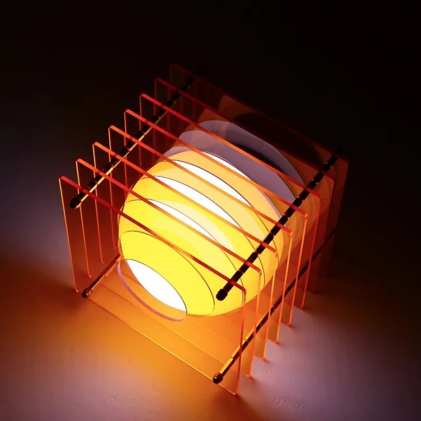 Diy acrílico mil camadas lâmpa - Lighting Design Decor avaliação e preço