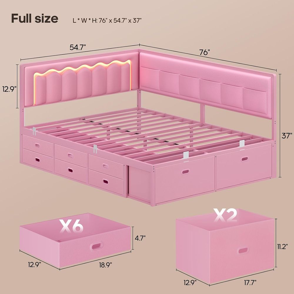 Cama ADORNEVE com 8 gavetas de - Furniture Lighting & Decor Magazine avaliação e preço