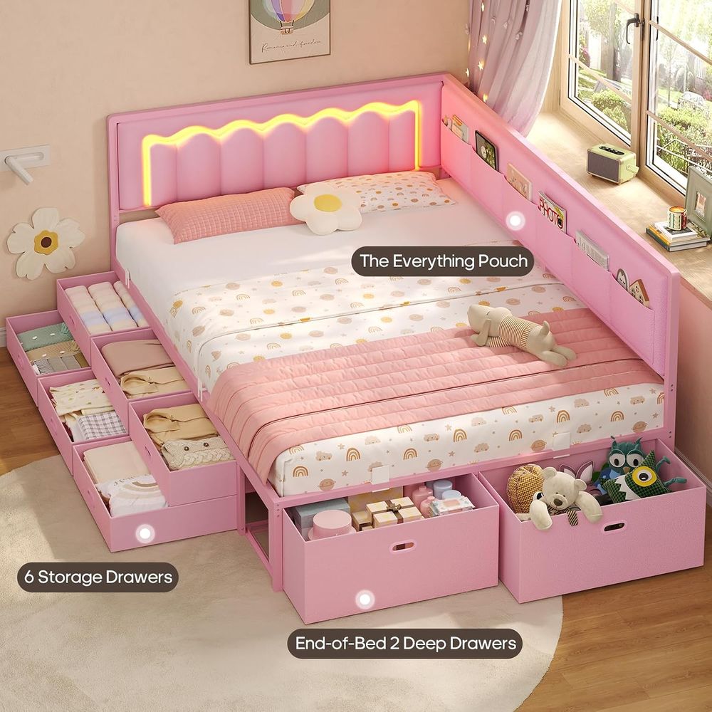 Cama ADORNEVE com 8 gavetas de - Furniture Lighting & Decor Magazine avaliação e preço