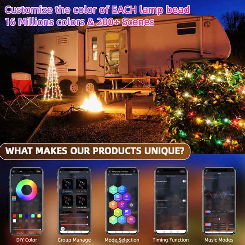 Luzes de Cordão LED Bluetooth  - Decor Lighting Address avaliação e preço
