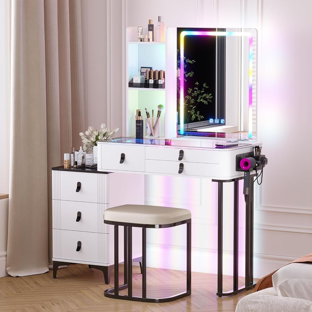 Mesa de Maquiagem Gurexl RGB c - Furniture Lighting & Decor Magazine avaliação e preço