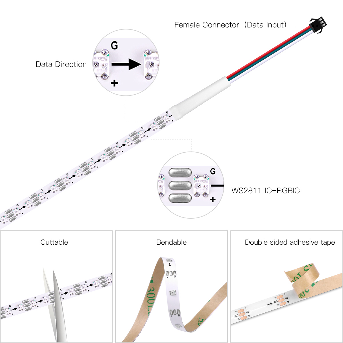 Inteligente rgbic ws2812b ic p - Decor Lighting Address avaliação e preço