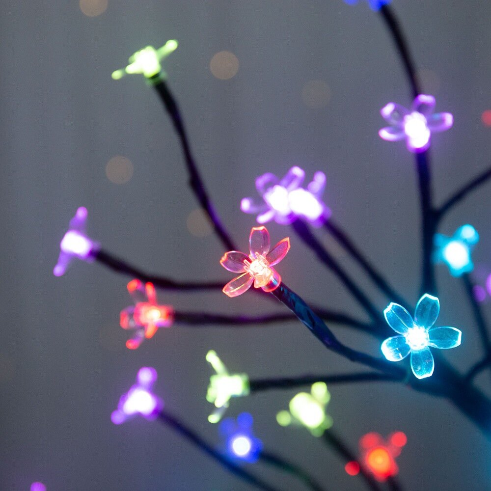 Luzes de ramo de cerejeira com - Lighting Table Decor avaliação e preço