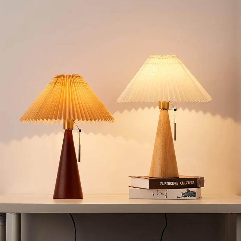Luminária de mesa retrô plissa - Lighting Table Decor avaliação e preço