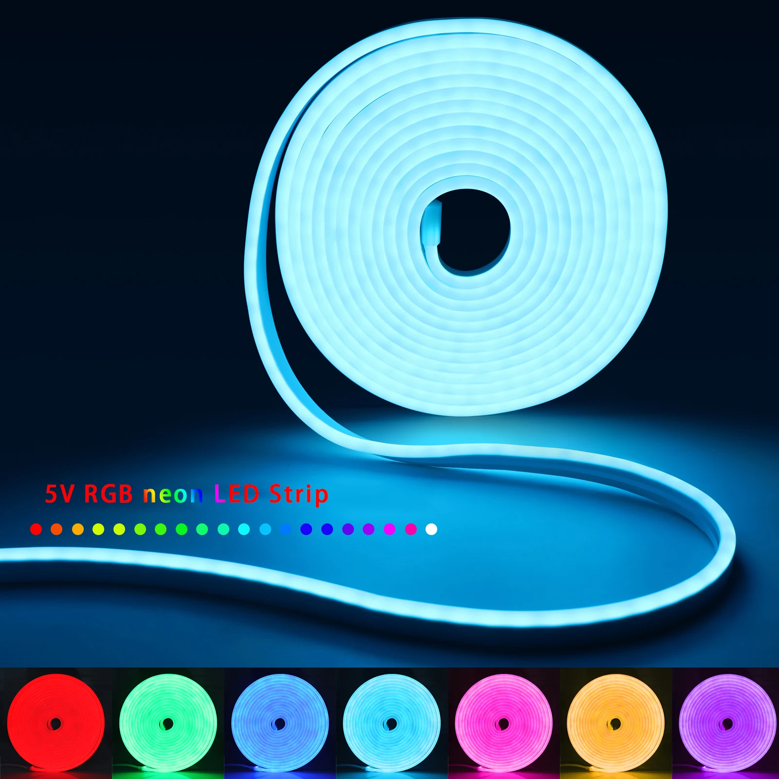 1-5m rgb led neon luz de tira  - Lighting Design Decor avaliação e preço