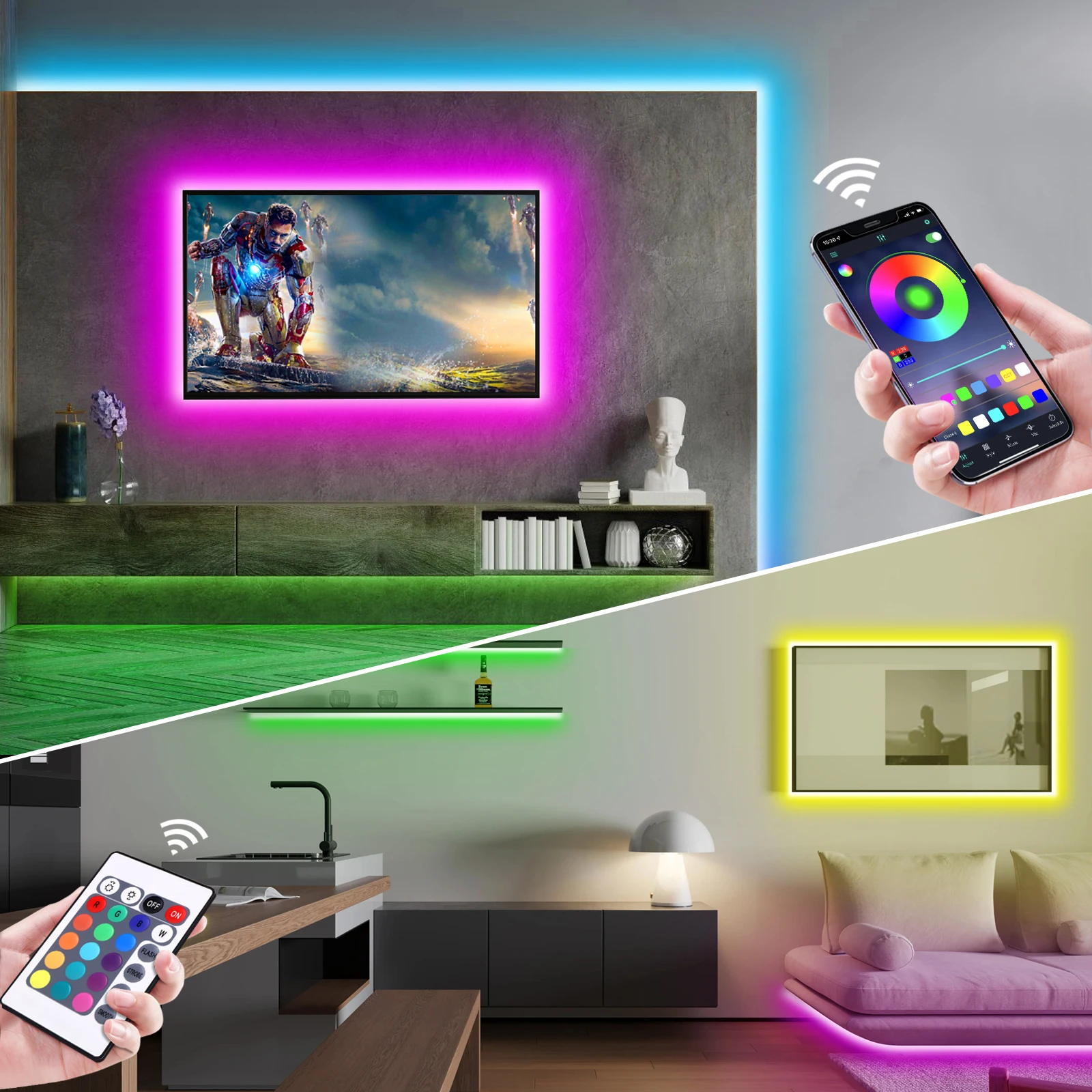1-5m rgb led neon luz de tira  - Lighting Design Decor avaliação e preço